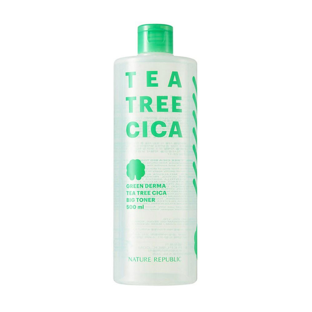 Тонер для обличчя Nature Republic Green Derma Tea Tree Cica Big Toner, 500 мл