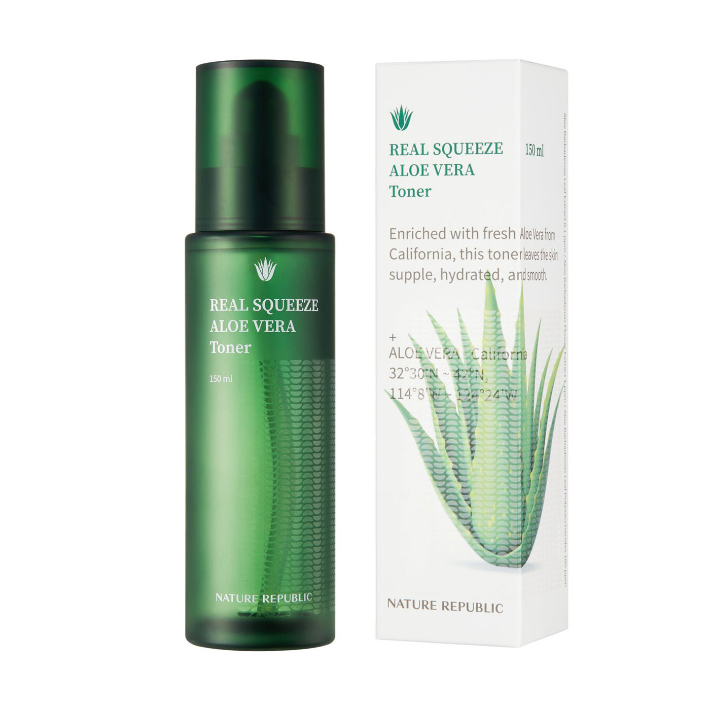 Тонер для обличчя Nature Republic Real Squeeze Aloe Vera Toner, 150 мл